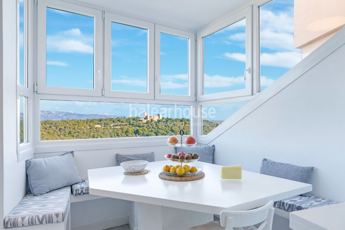 Großartiges helles Designer-Penthouse mit fantastischer Aussicht im exklusiven Bonanova