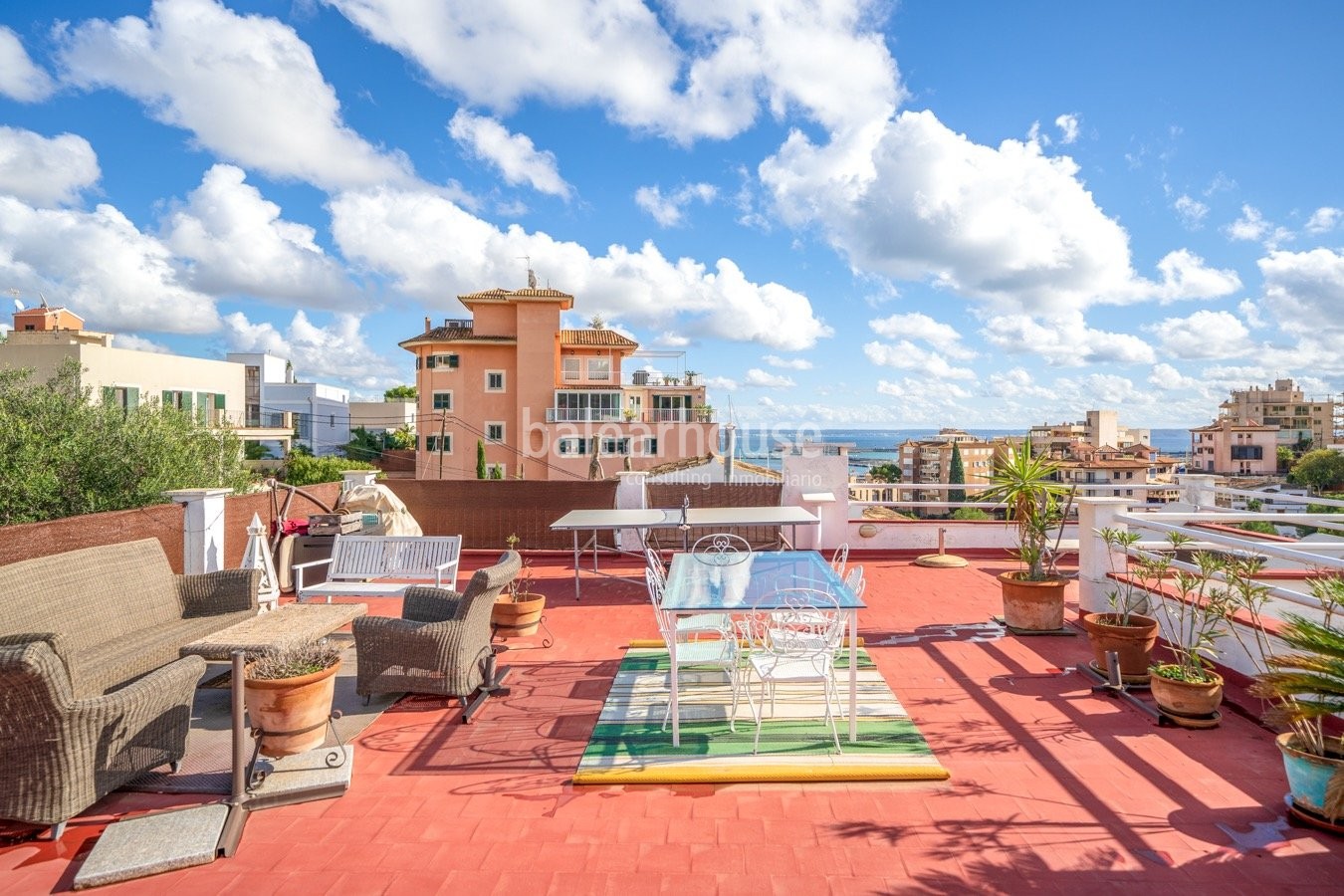 Penthouse in Terreno de Palma mit privater Sonnenterrasse und unverbaubarem Blick auf das Meer.