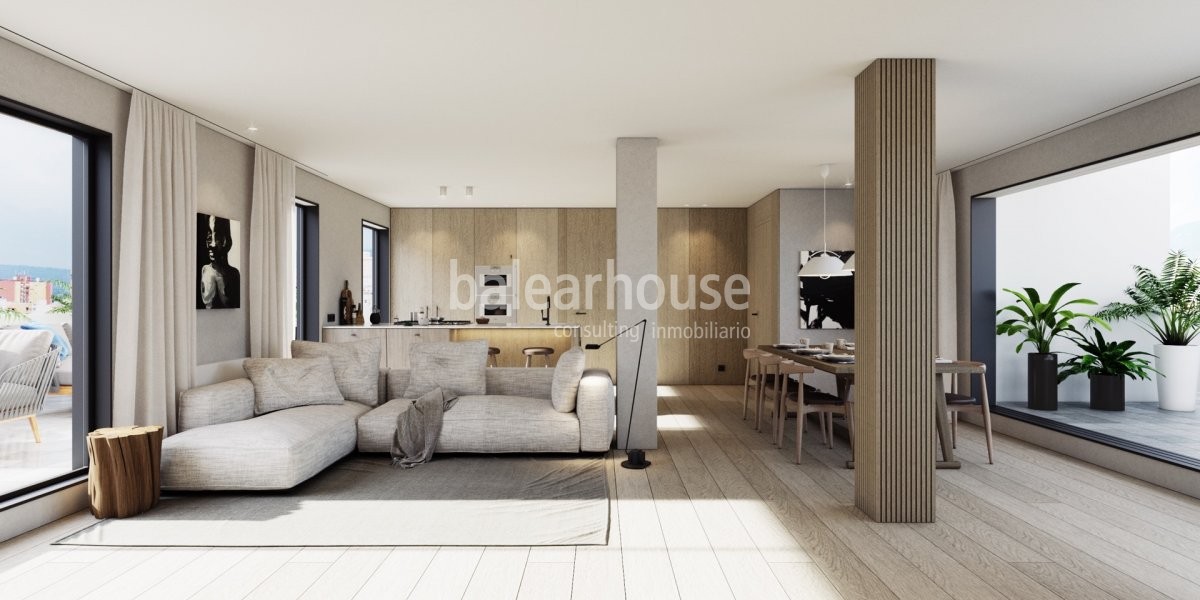 Ausgezeichnetes Penthouse-Projekt, das Design und Qualität in Palma vereint