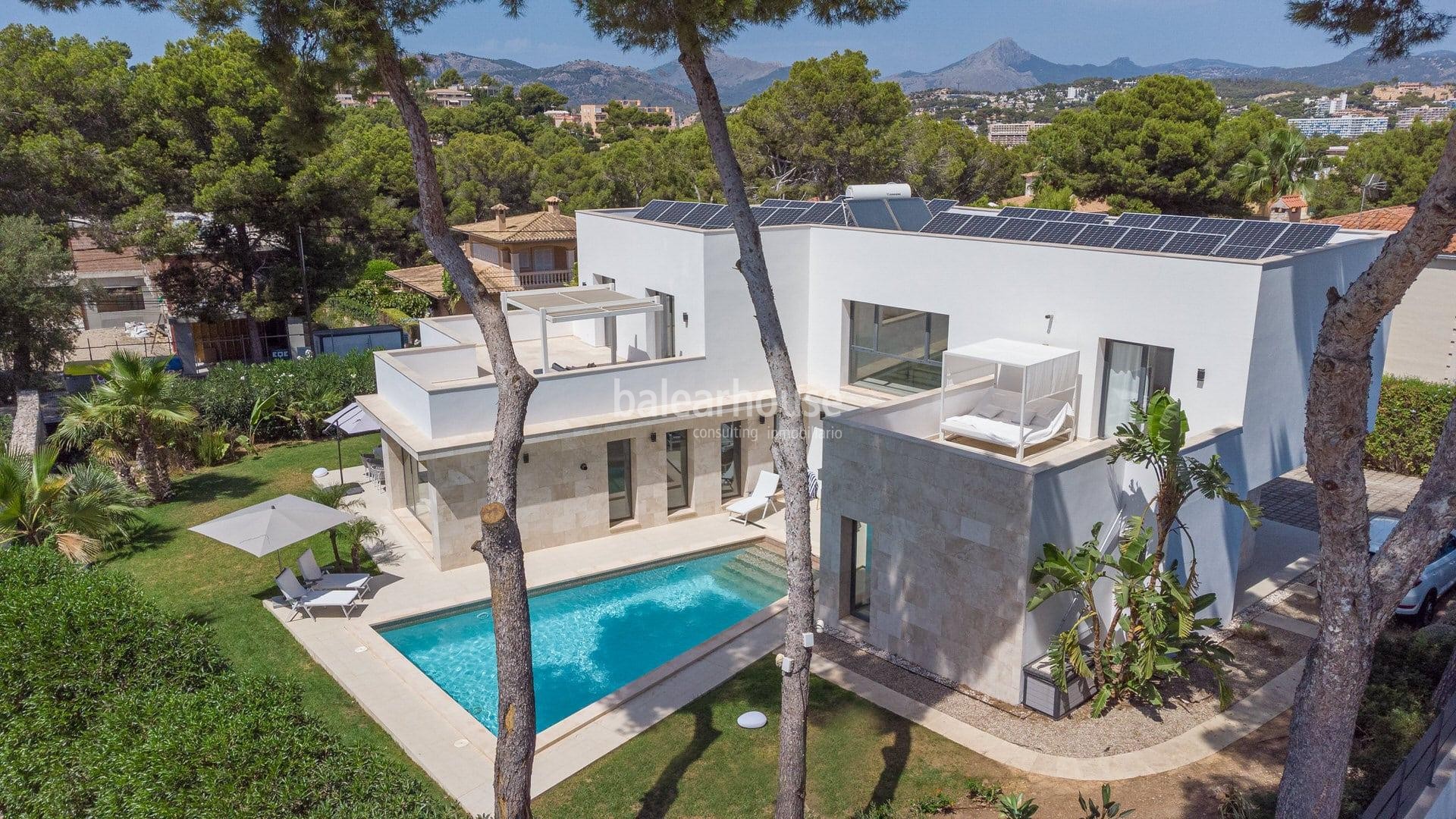 Modern villa in Nova Santa Ponsa close to the Club Nautico.