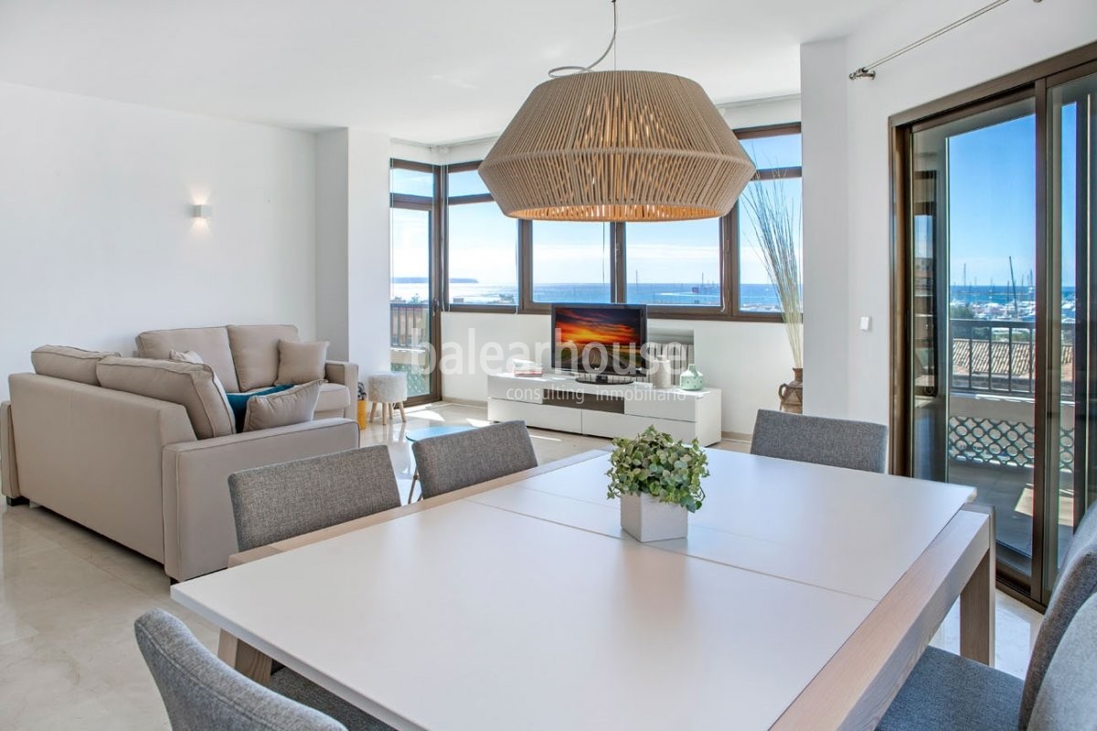 Spacious, natural light and excellent sea views in this apartment located in the heart of Palma.