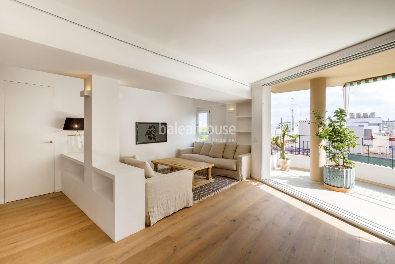 Excellent modern apartment with terrace next to Paseo Mallorca in Palma