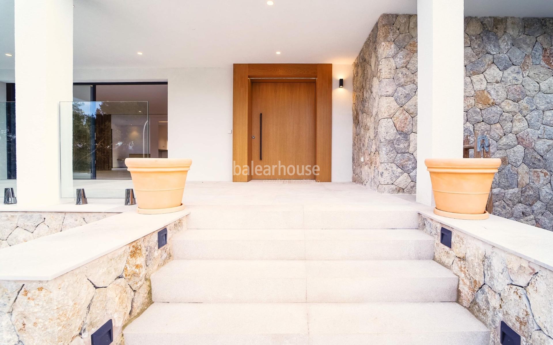 Exceptional brand new contemporary villa in Santa Ponsa with garden, pool and close to beaches