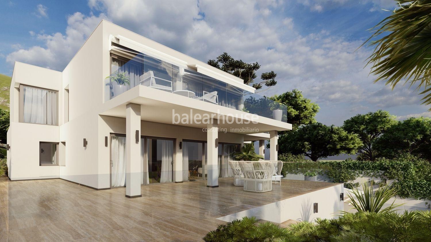 Außergewöhnliches Design-Wohnprojekt mit wunderschönem Meerblick in Santa Ponsa