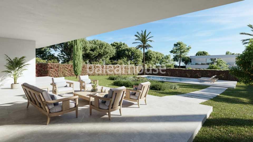 Large Moderna design villa with spectacular exteriors and sea views in Sol de Mallorca