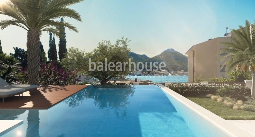 Exceptional plot with sea views and villa project in the exclusive Puerto de Andratx