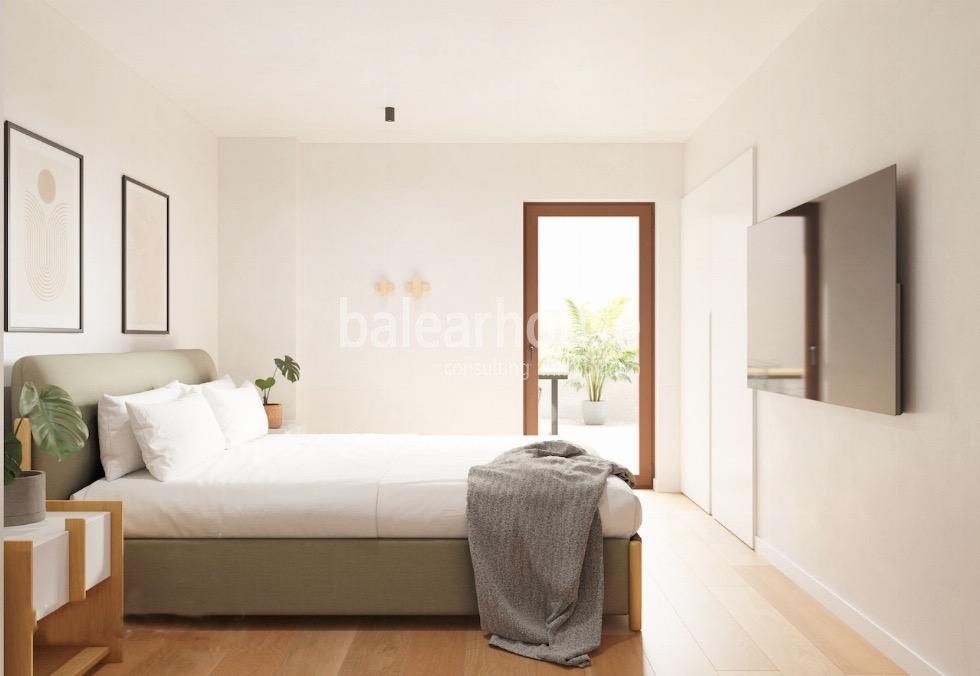 Wonderful newly built flat in the first line of the charming Puerto de Sóller.