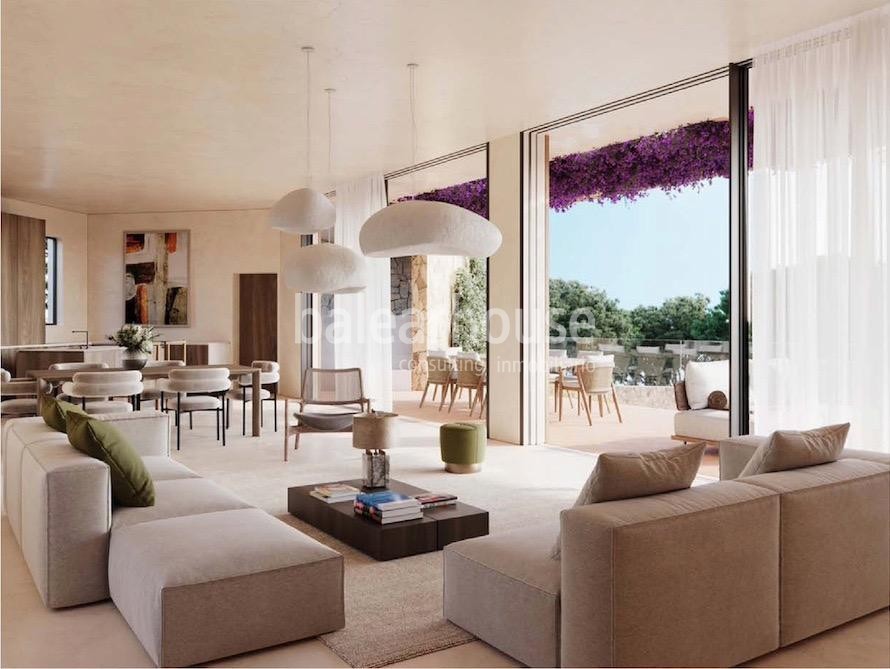 Excelente terreno situado en Bendinat con un impecable proyecto y licencia de gran villa moderna