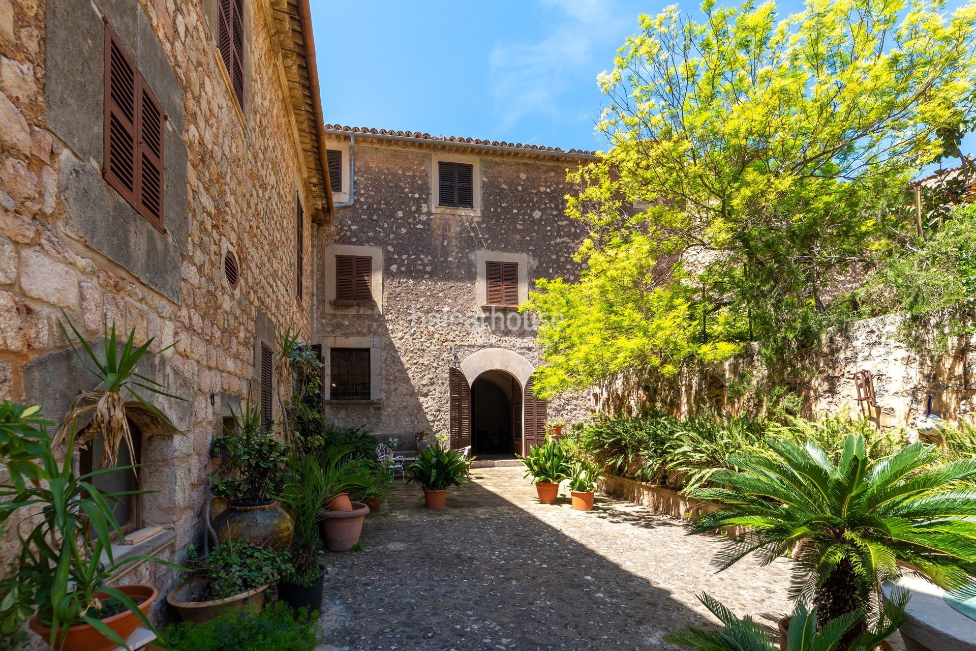 Large historical property with beautiful views of the Tramuntana Mountain at the top of Fornalutx