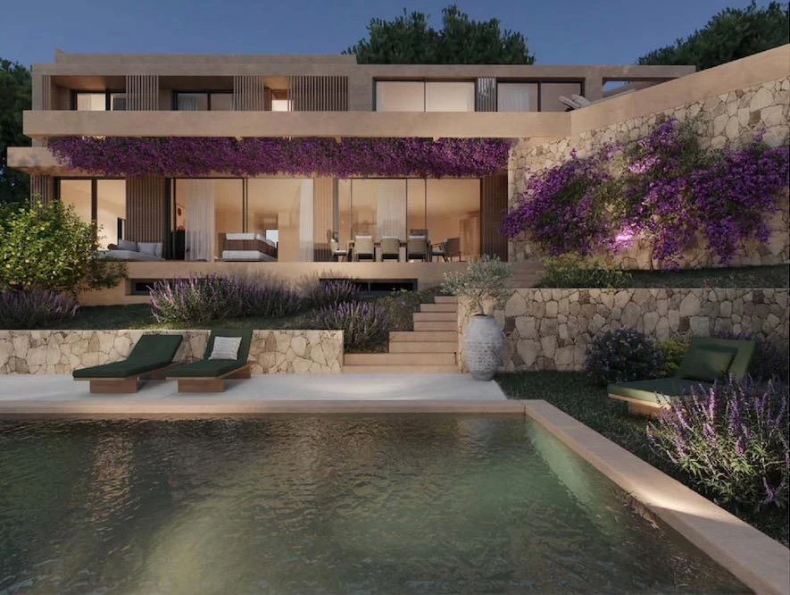 Magnificent villa project with a careful Moderna design and a privileged location in Bendinat