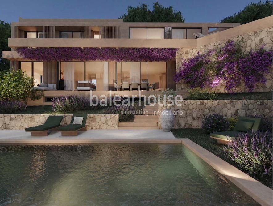 Magnificent villa project with a careful Moderna design and a privileged location in Bendinat