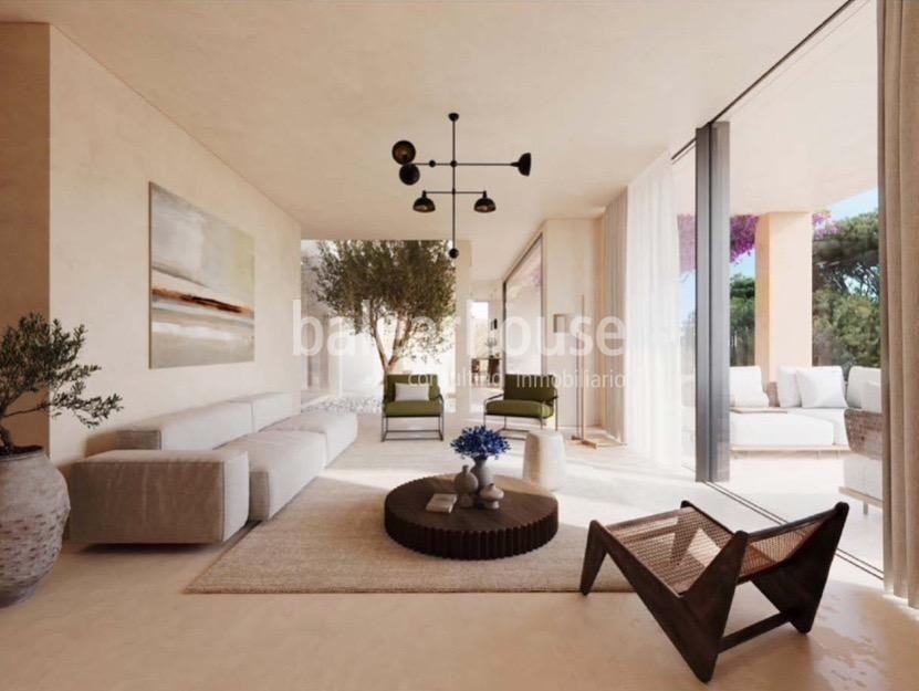 Gran proyecto de villa de diseño con altas calidades junto a una preciosa cala en Bendinat