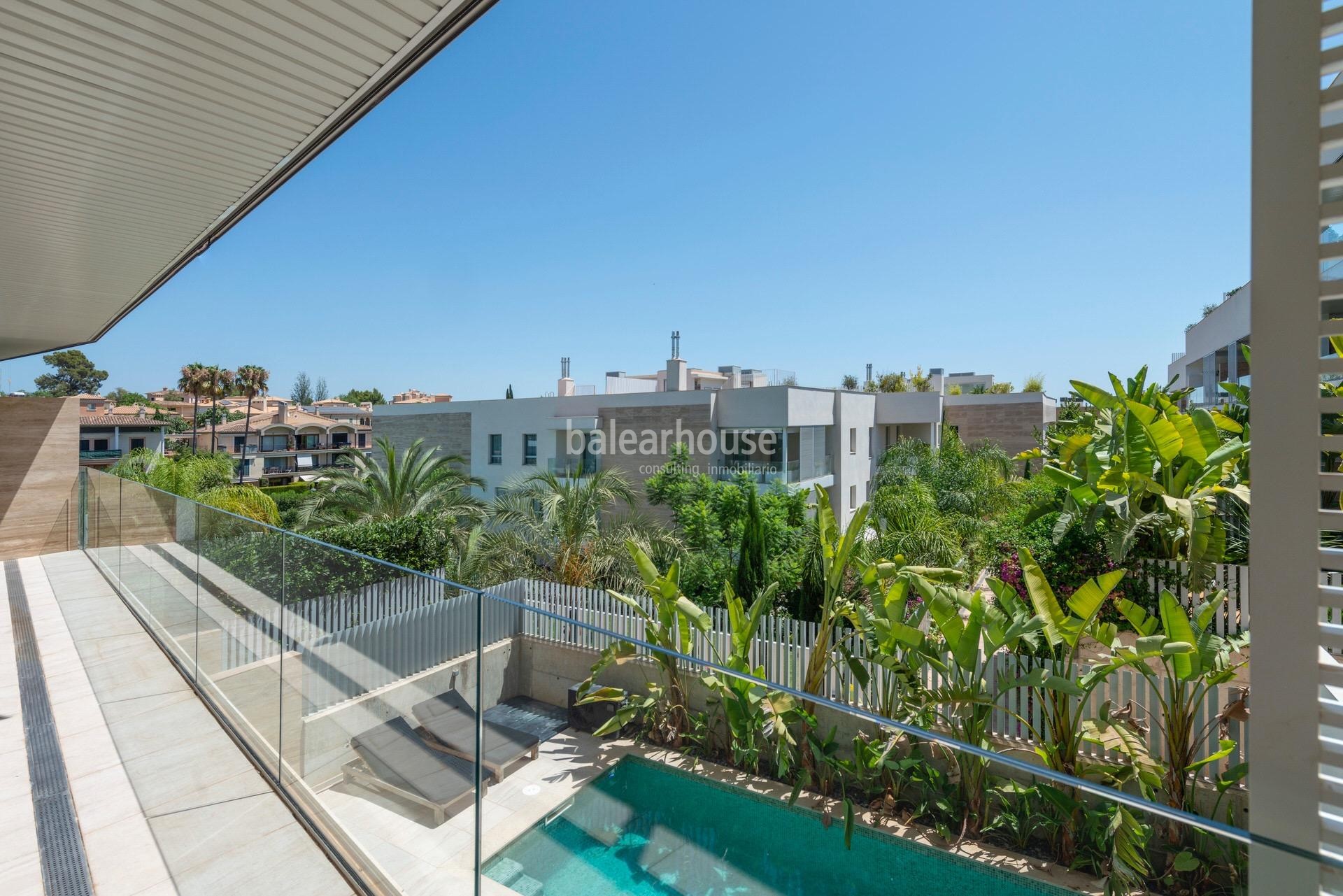 Excellent large apartment in a well-maintained residential complex in front of the golf in Palma.