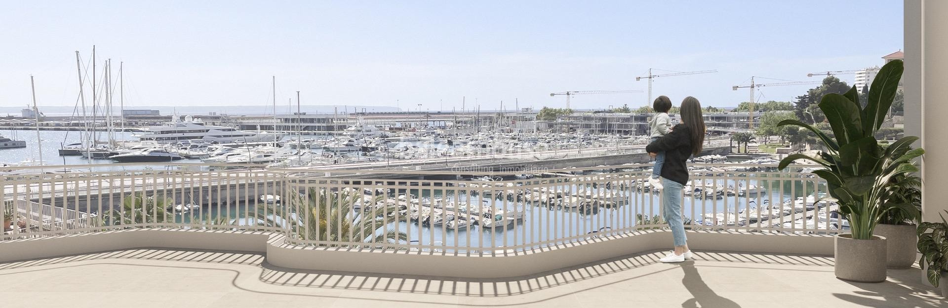 Fabelhafter Meerblick von dieser exklusiven renovierten Wohnung vor der Promenade