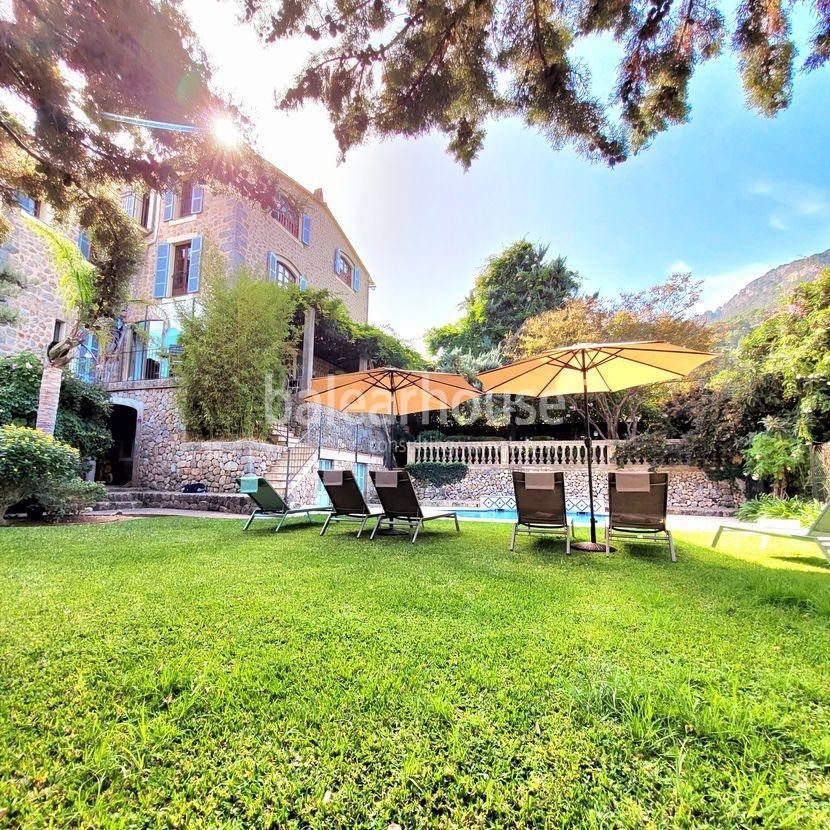 Impresionante casa tradicional en Sóller con magníficas vistas a la Tramuntana y licencia turística