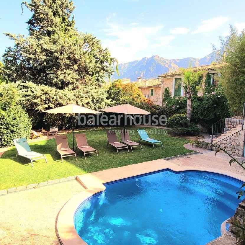 Stunning traditional house in Sóller with magnificent views of the Tramuntana and tourist license