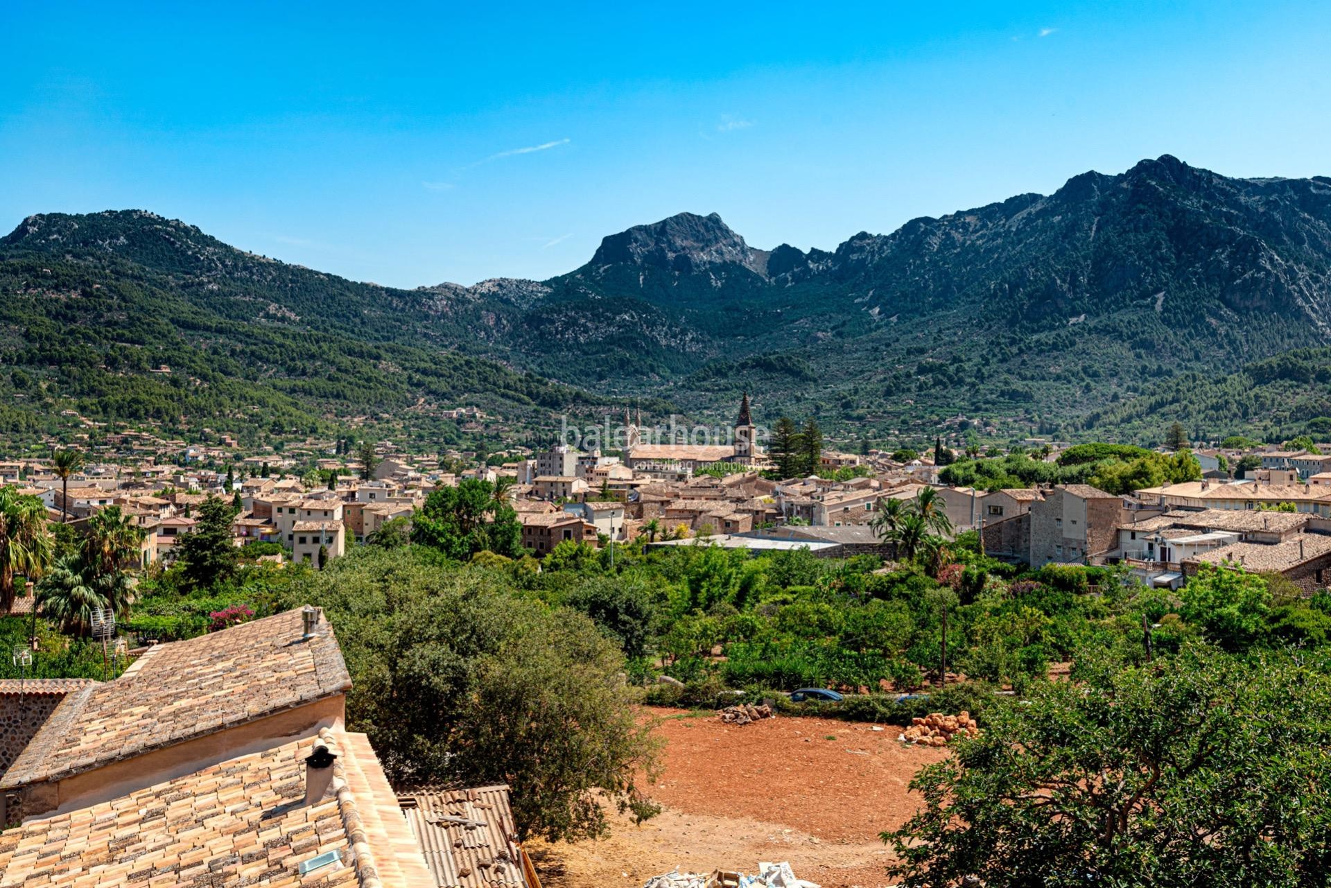 Stunning traditional house in Sóller with magnificent views of the Tramuntana and tourist license