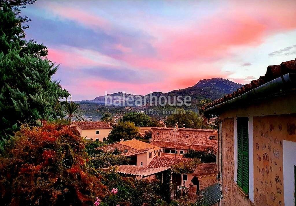 Stunning traditional house in Sóller with magnificent views of the Tramuntana and tourist license