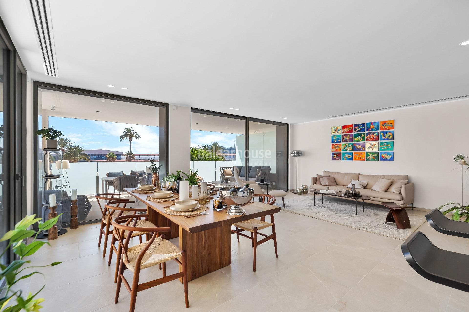 Spectacular new-build homes on the seafront in the unique setting of Palma's Paseo Marítimo