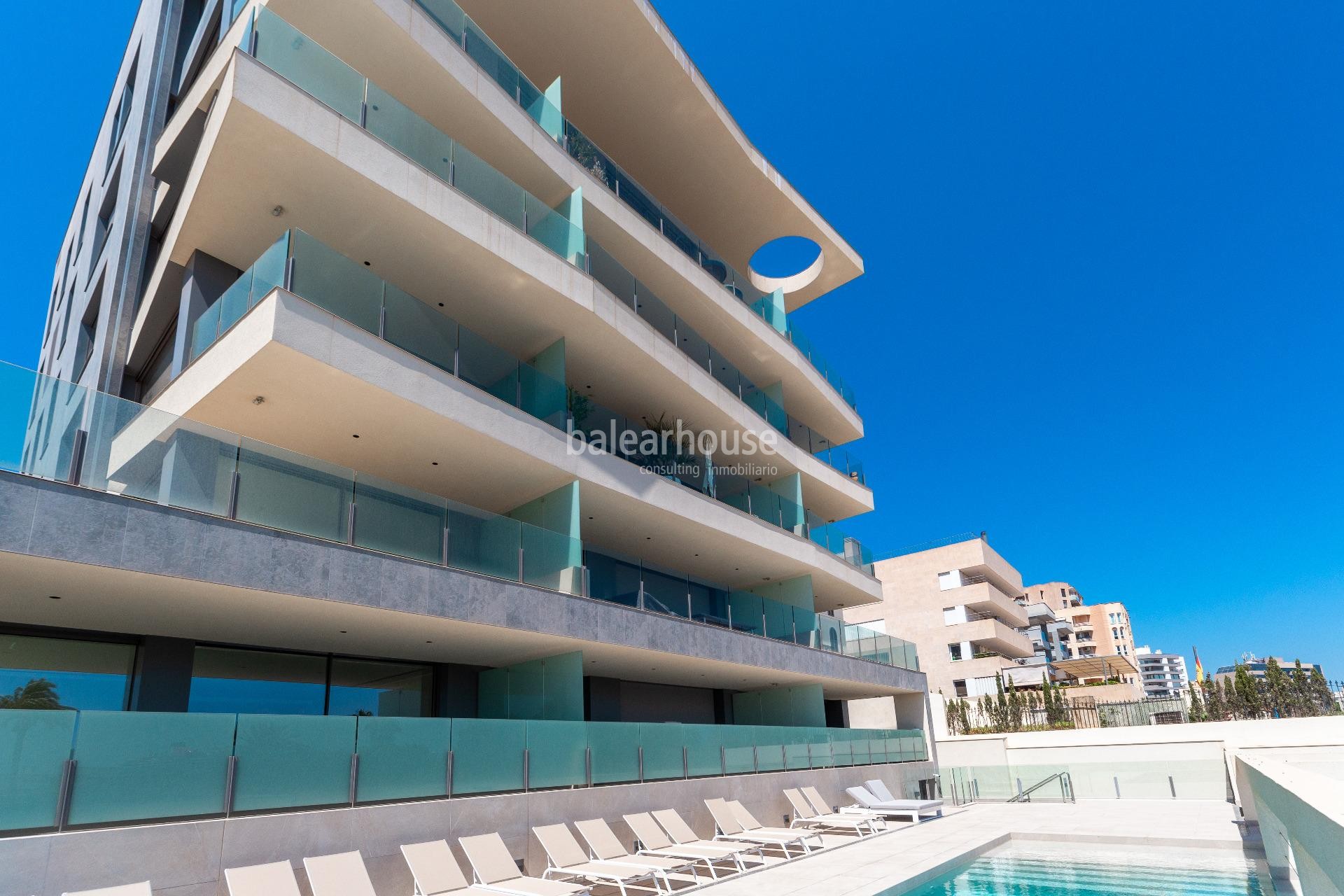 Espectaculares viviendas de obra nueva frente al mar en el entorno único del Paseo Marítimo de Palma