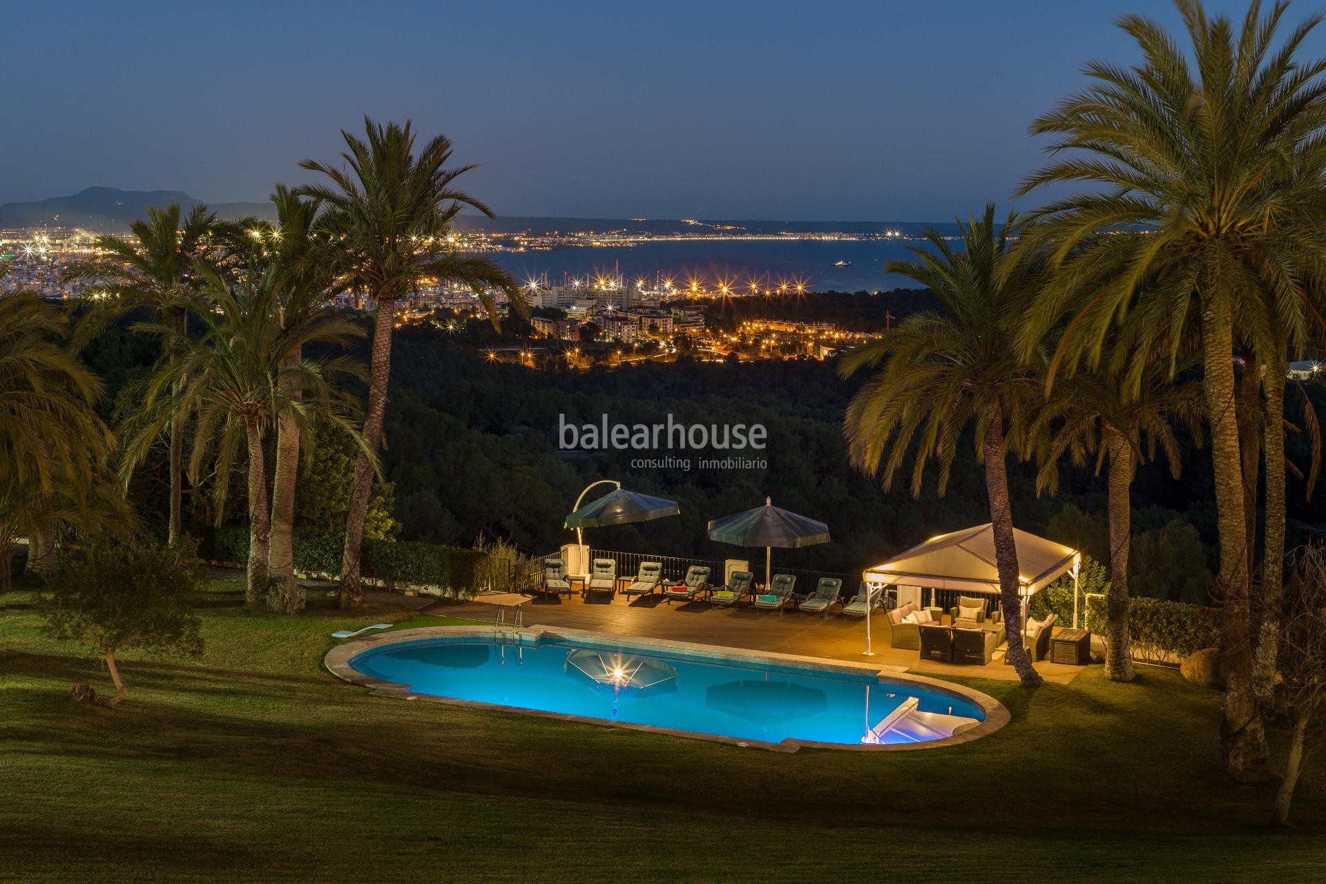 Stunning property in Son Vida with absolute privacy and panoramic view over the bay of Palma