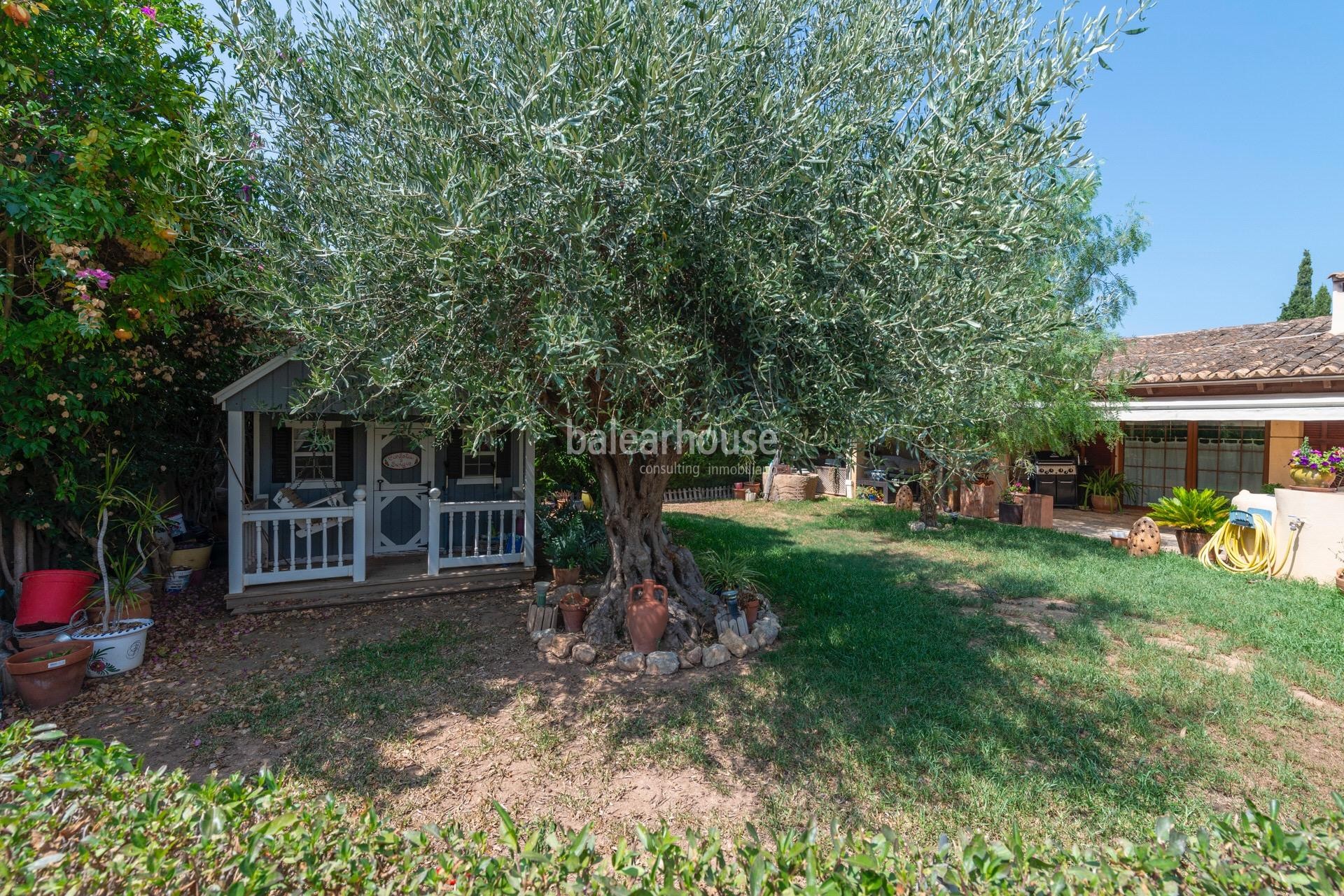 Wunderschöne Finca mit großzügigen Außenflächen und unverbaubarem Blick in Palma