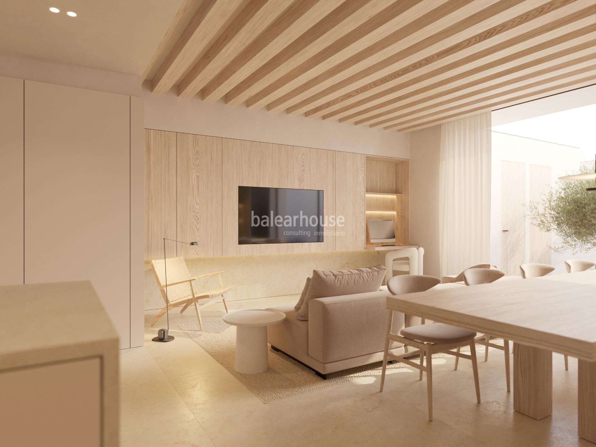 Excellent house project just a few steps from the beach in the beautiful area of Molinar in Palma.