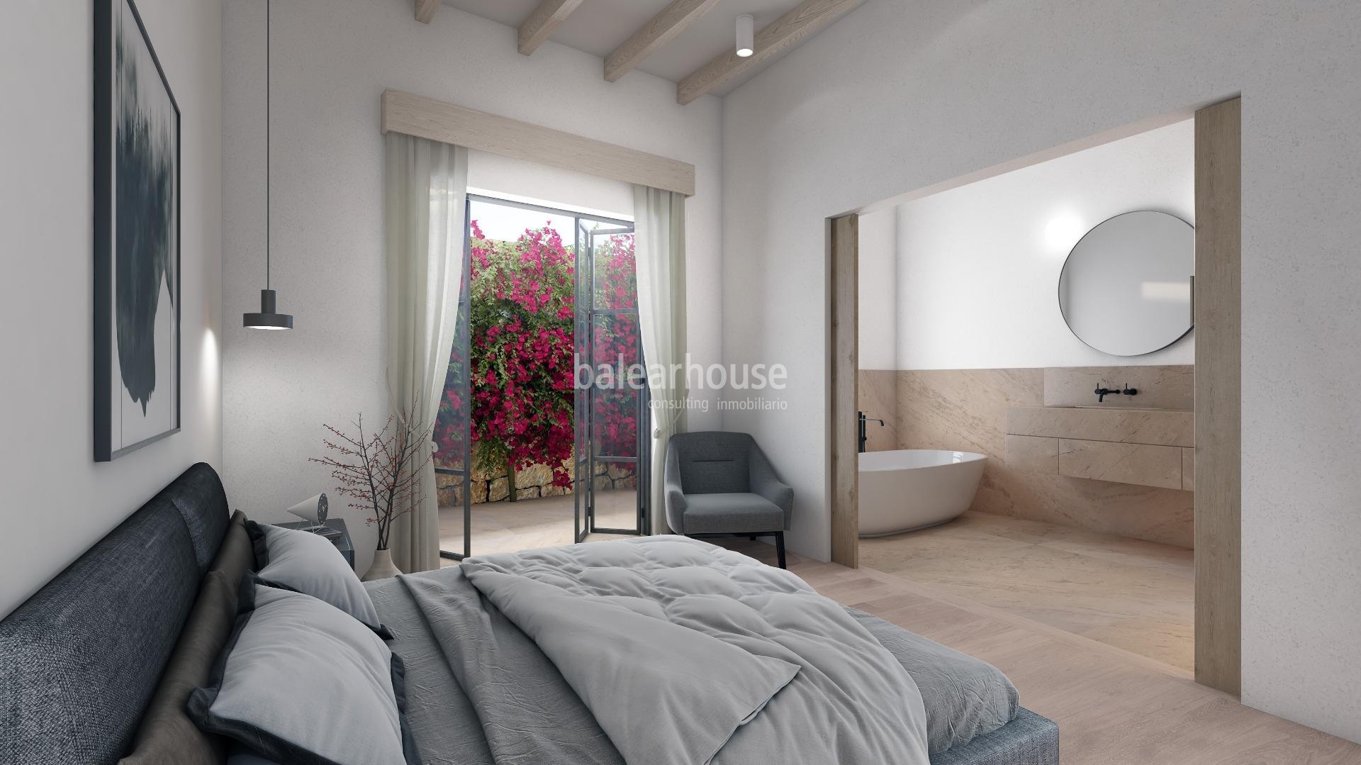 Impeccable refurbished house in Palma with private solarium and views of the sea and Paseo Marítimo