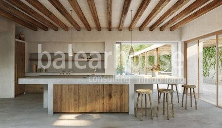 Prächtige, neu gebaute Villa in Cala Vinyes mit einem effizienten Design und großen Außenbereichen.