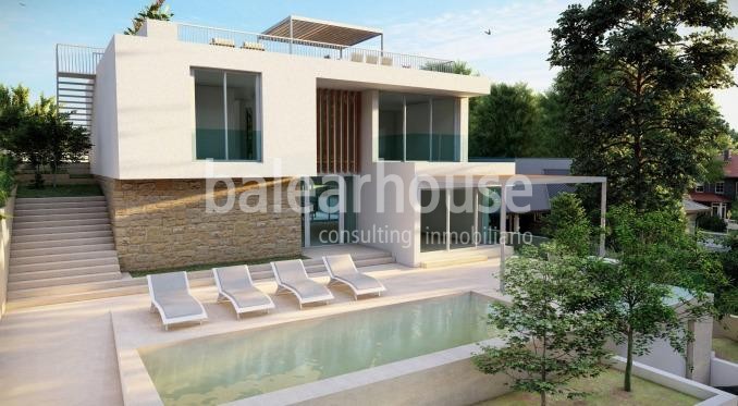 Magnificent new contemporary villa with fabulous outdoor areas in Port Adriano