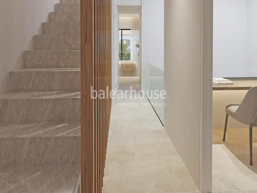 Excellent new house near Palma with modern interiors and exteriors with terrace and pool.