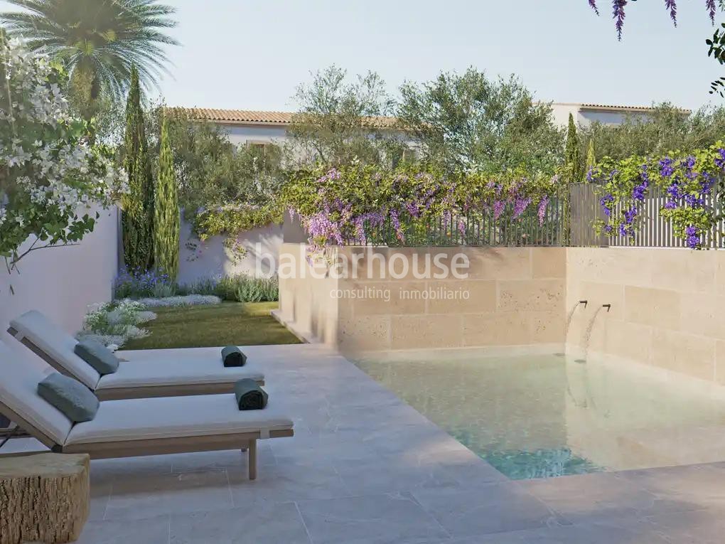 Neues Haus in der Nähe von Palma mit moderner Einrichtung und Terrasse mit Swimmingpool