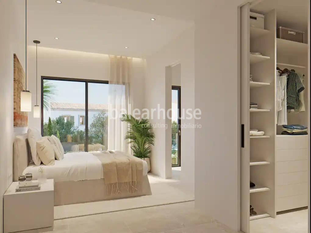 Excellent new house near Palma with modern interiors and exteriors with terrace and pool.