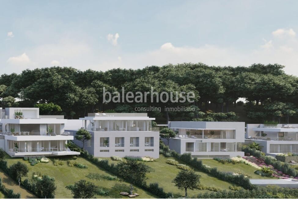 Fabulous plot with beautiful sea views, license and project of a large Moderna villa in Camp de Mar