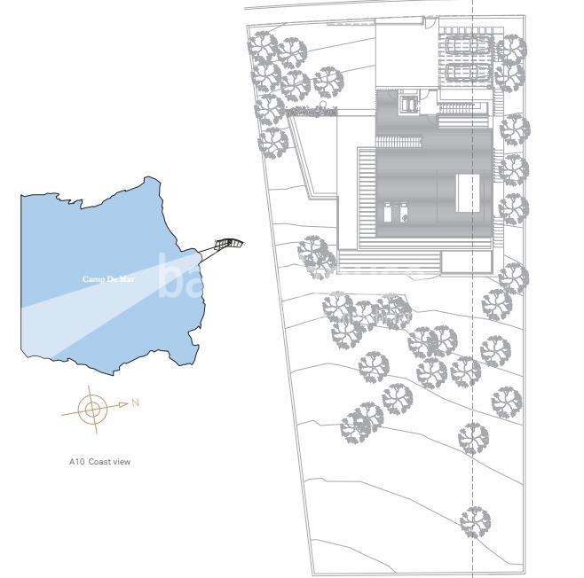 Spektakuläres Grundstück mit Meerblick, Lizenz und großem Villenprojekt in Camp de Mar