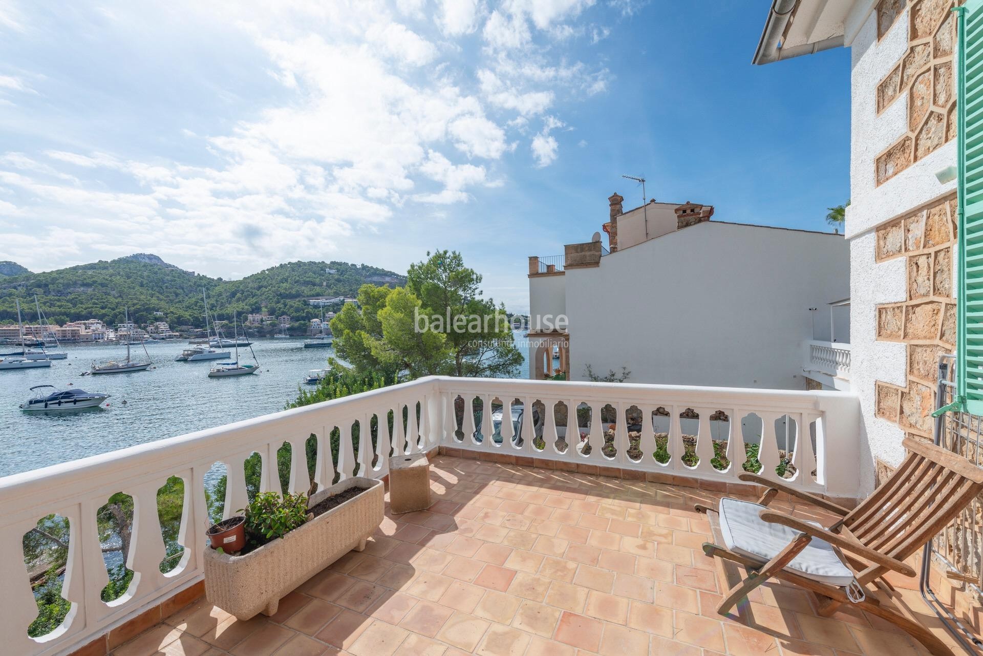 Elegante villa con espectaculares vistas y acceso directo al mar en el precioso Puerto de Andratx