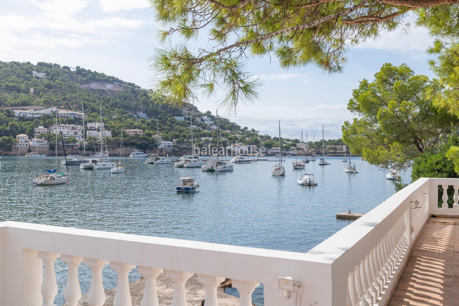 Elegante Villa mit spektakulärem Blick und direktem Zugang zum Meer in Puerto de Andratx