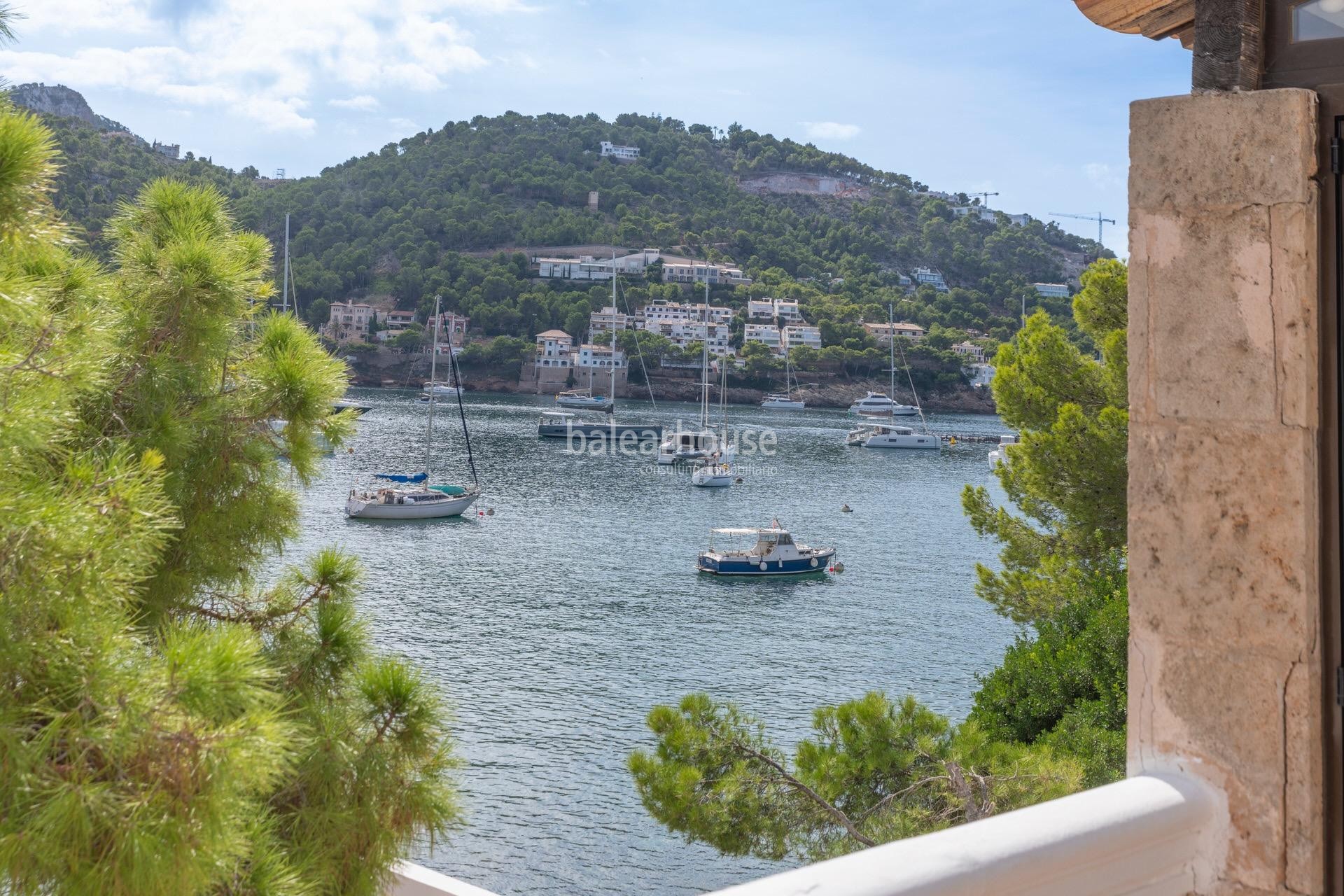 Elegante Villa mit spektakulärem Blick und direktem Zugang zum Meer in Puerto de Andratx