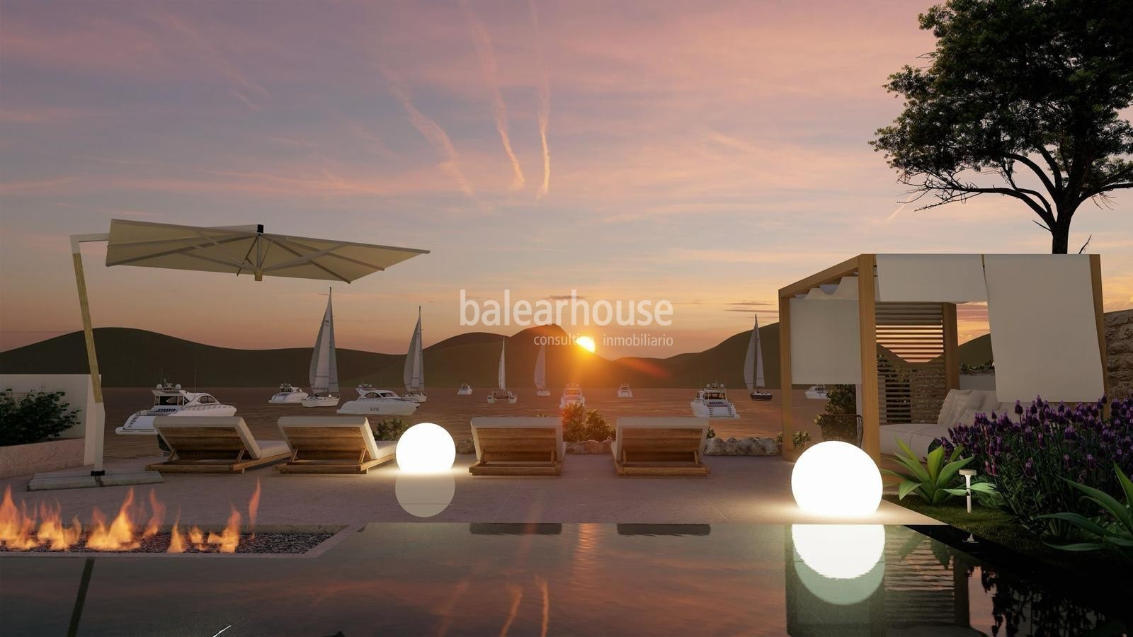 Elegante Villa mit spektakulärem Blick und direktem Zugang zum Meer in Puerto de Andratx