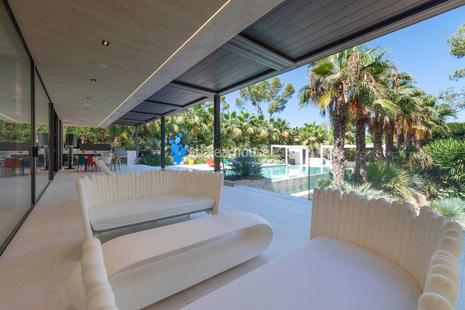 Stunning Moderna villa with swimming pools, garden and splendid terraces in Nova Santa Ponsa