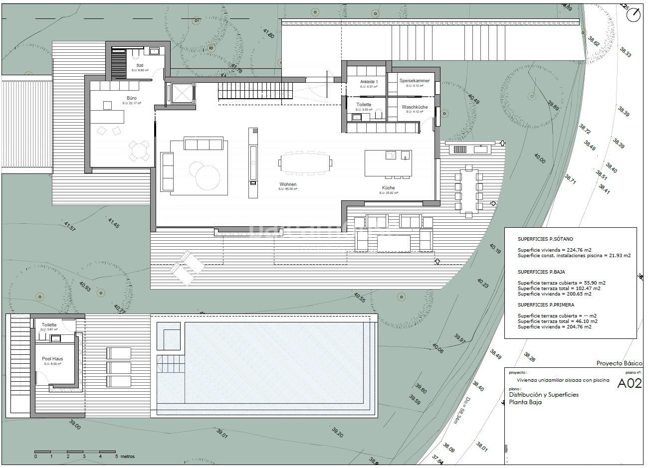 Grundstück mit Projekt für eine moderne Villa mit Meerblick in Cala Vinyas