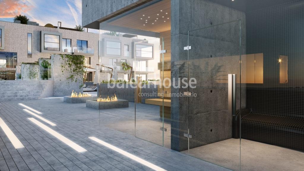 Innovatives neues Haus mit Meerblick in einer modernen Anlage neben Portixol