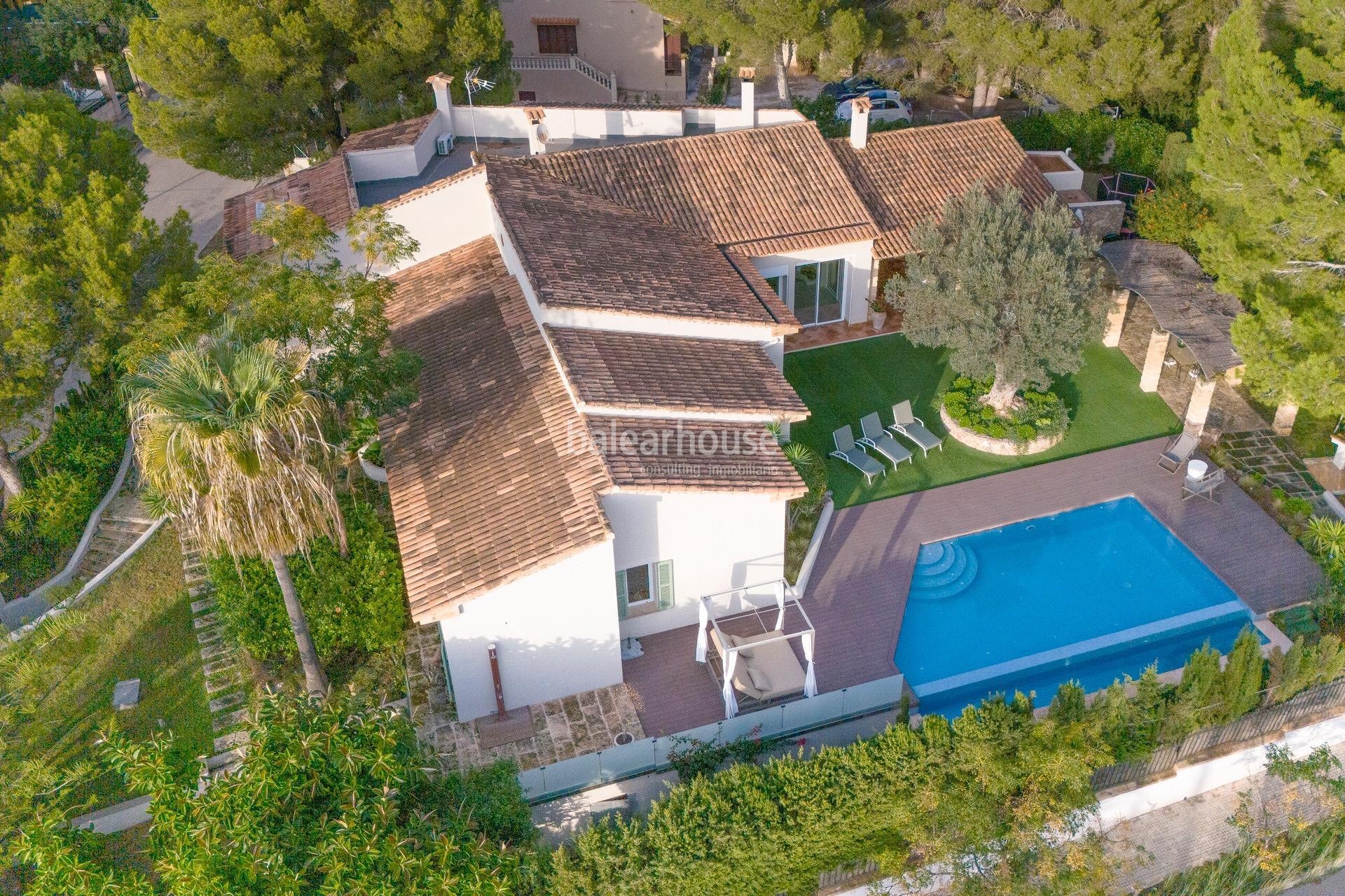 Fabulous Mediterranean style house and large exteriors near beaches in Santa Ponsa