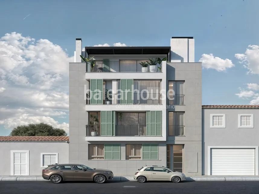 Exceptional design and new build penthouse with high qualities next to the beach in El Portixol