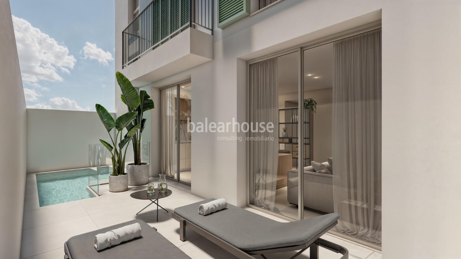 Moderna ground floor of new construction with private pool and high qualities in El Portixol