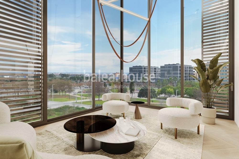 Magníficas viviendas de diseño contemporáneo junto al Portixol con piscina, solarium y gimnasio