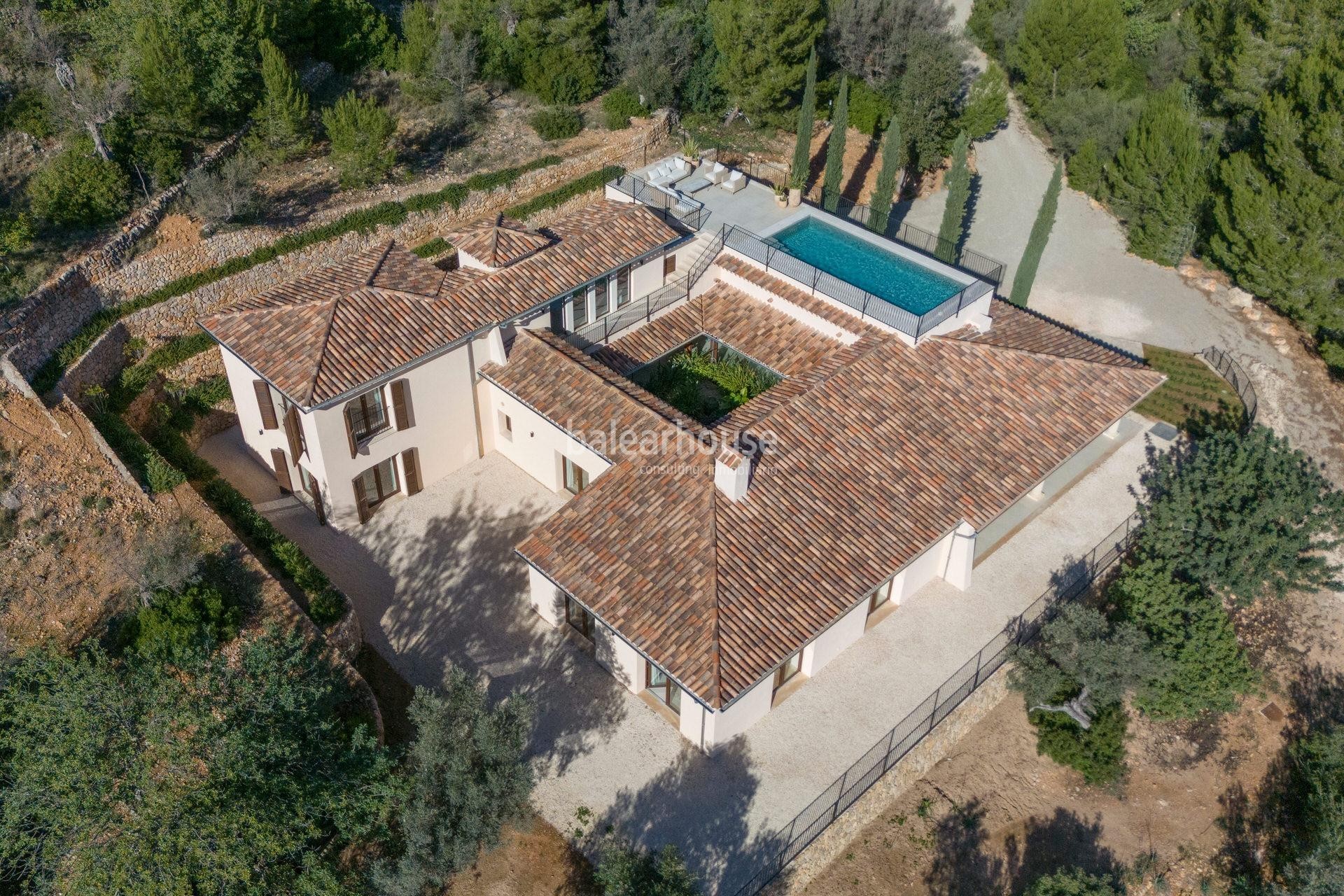 Espectacular finca nueva a estrenar con vistas al paisaje único de la sierra de Tramuntana