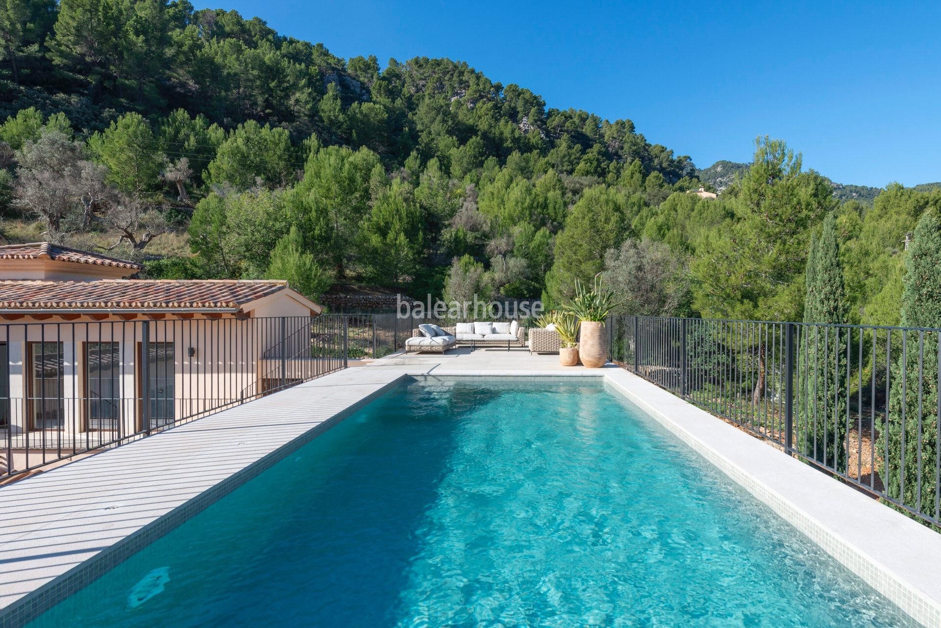 Espectacular finca nueva a estrenar con vistas al paisaje único de la sierra de Tramuntana