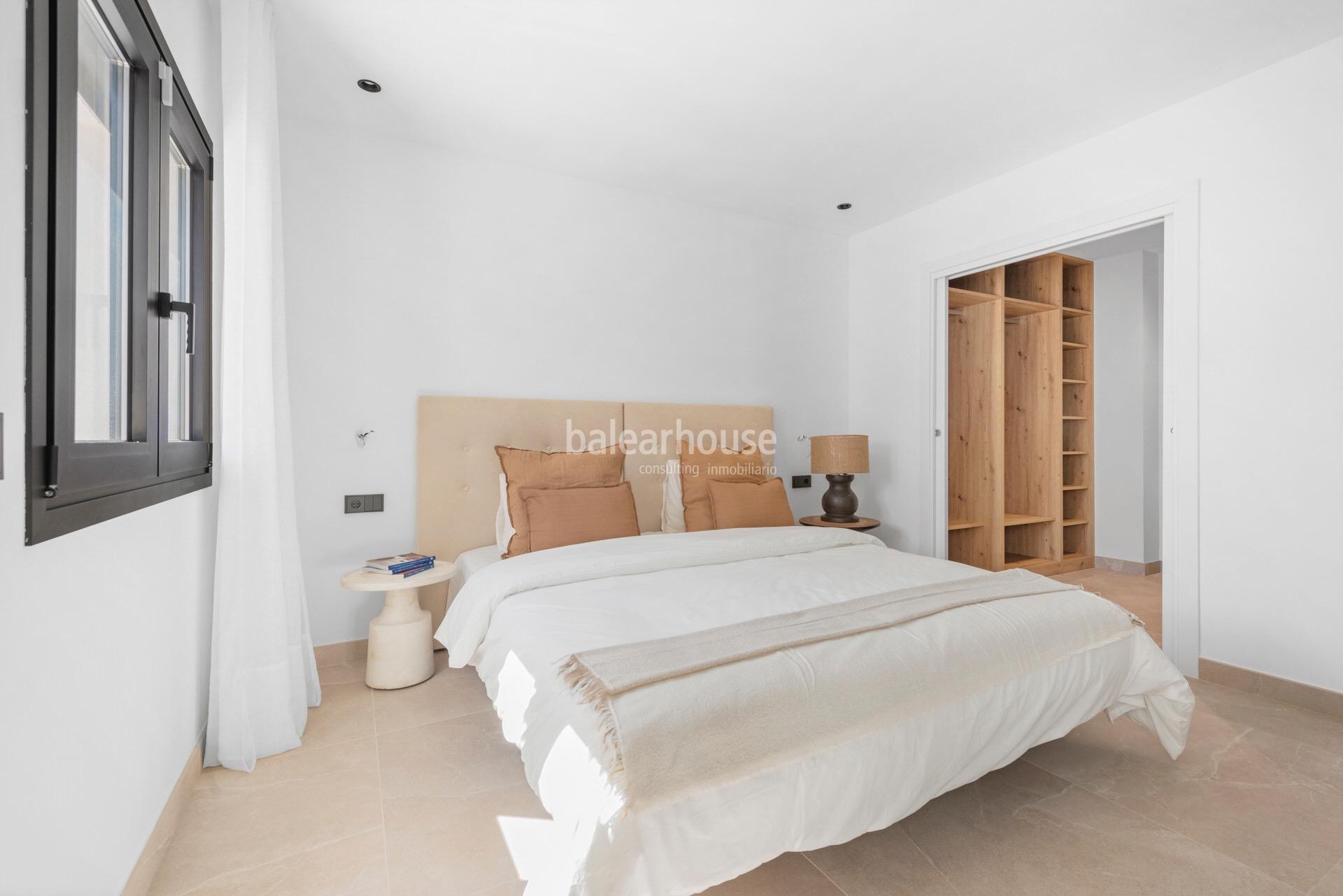 Excellent new house near Palma with modern interiors and exteriors with terrace and pool.