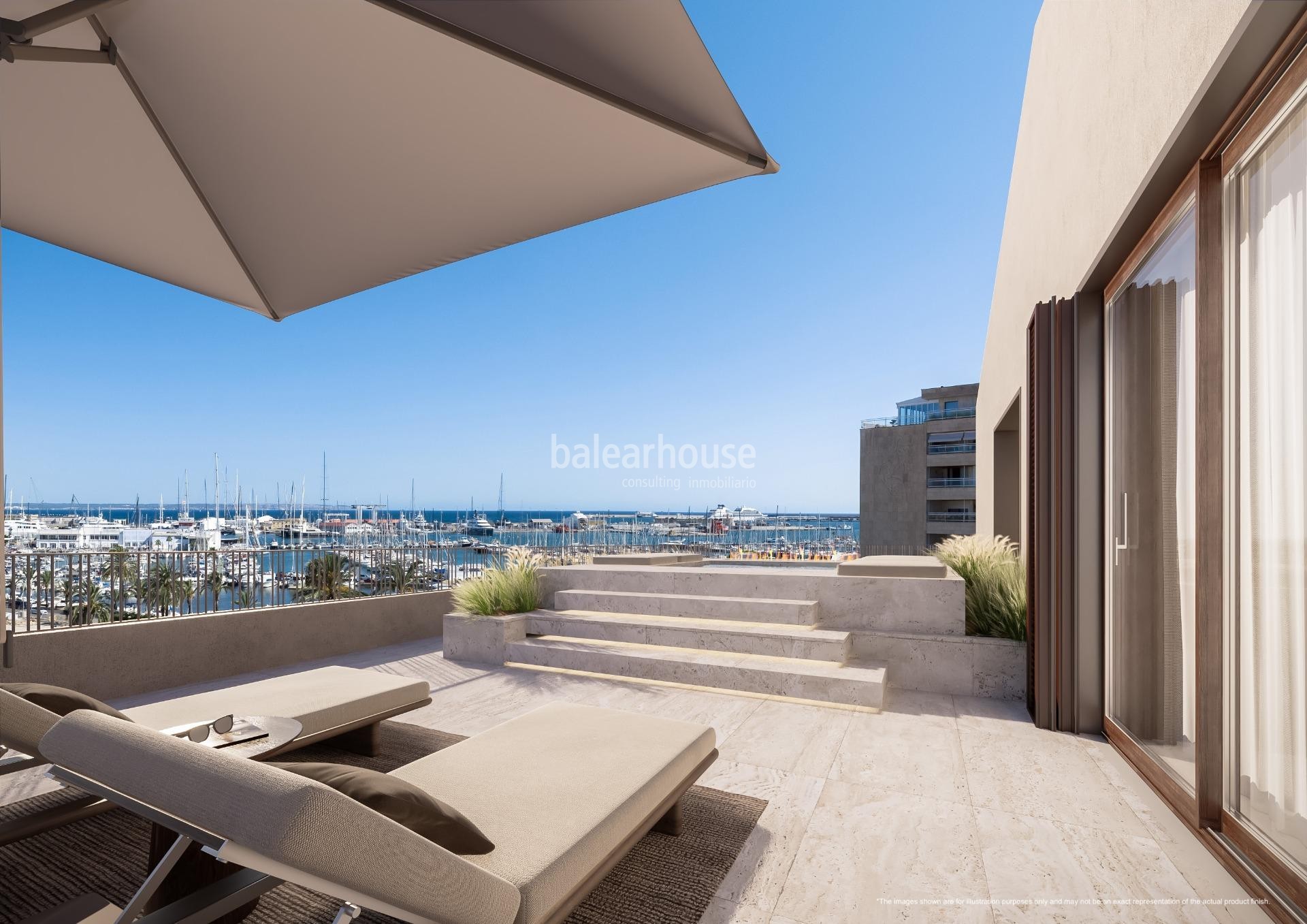 Stunning penthouse with terrace and sea views in an exclusive complex in Santa Catalina